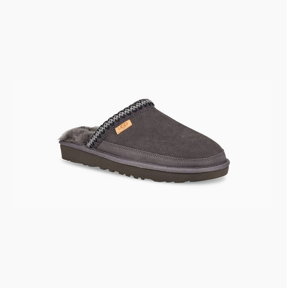 UGG Tasman Slip-On - Tøfler Herre - Mørke Grå (NO-F877)